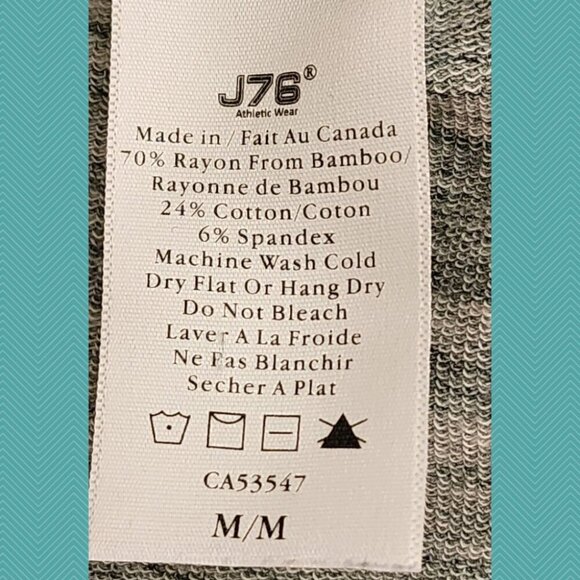 J76 White Gray Spacedye Bamboo Cotton Open Circle Cardigan - Picture 4 of 4